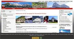 Desktop Screenshot of comune.santacristina.bz.it